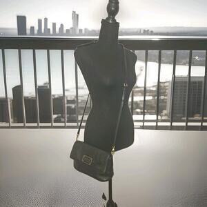 Marc by Marc Jacobs Classic Q Percy Flap Crossbody Bag Black 10x6x2
